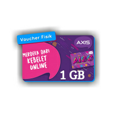 Voucher Internet Axis Voucher Bronet Owsem 4G - Voc. 1GB+3GB 4G+4GB Games, 30Hari